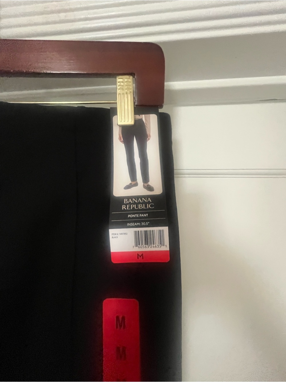 Banana Republic Black Straight Leg Ponte Pants